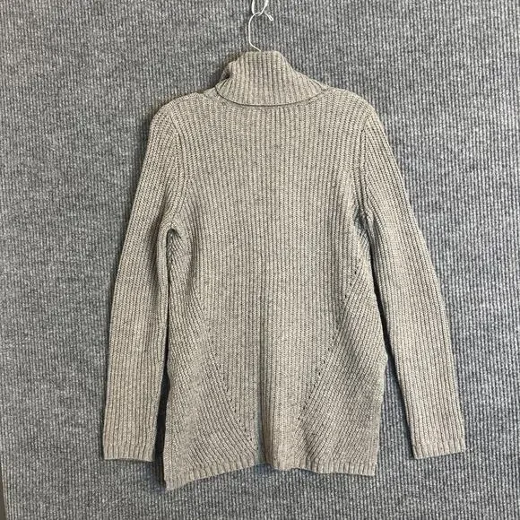 Anthropologie Moth Womens Pullover Sweater Size Small Gray High Low Chunky Knit - Picture 2 of 8